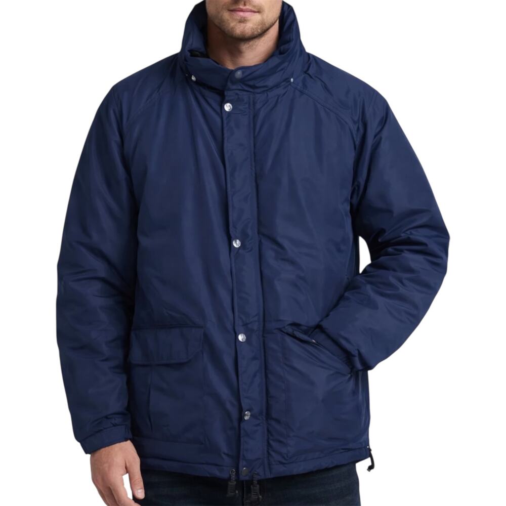 Vintage Roffe Barrier Down Goose Down Jacket Doreno Puffer Pockets Blue Small